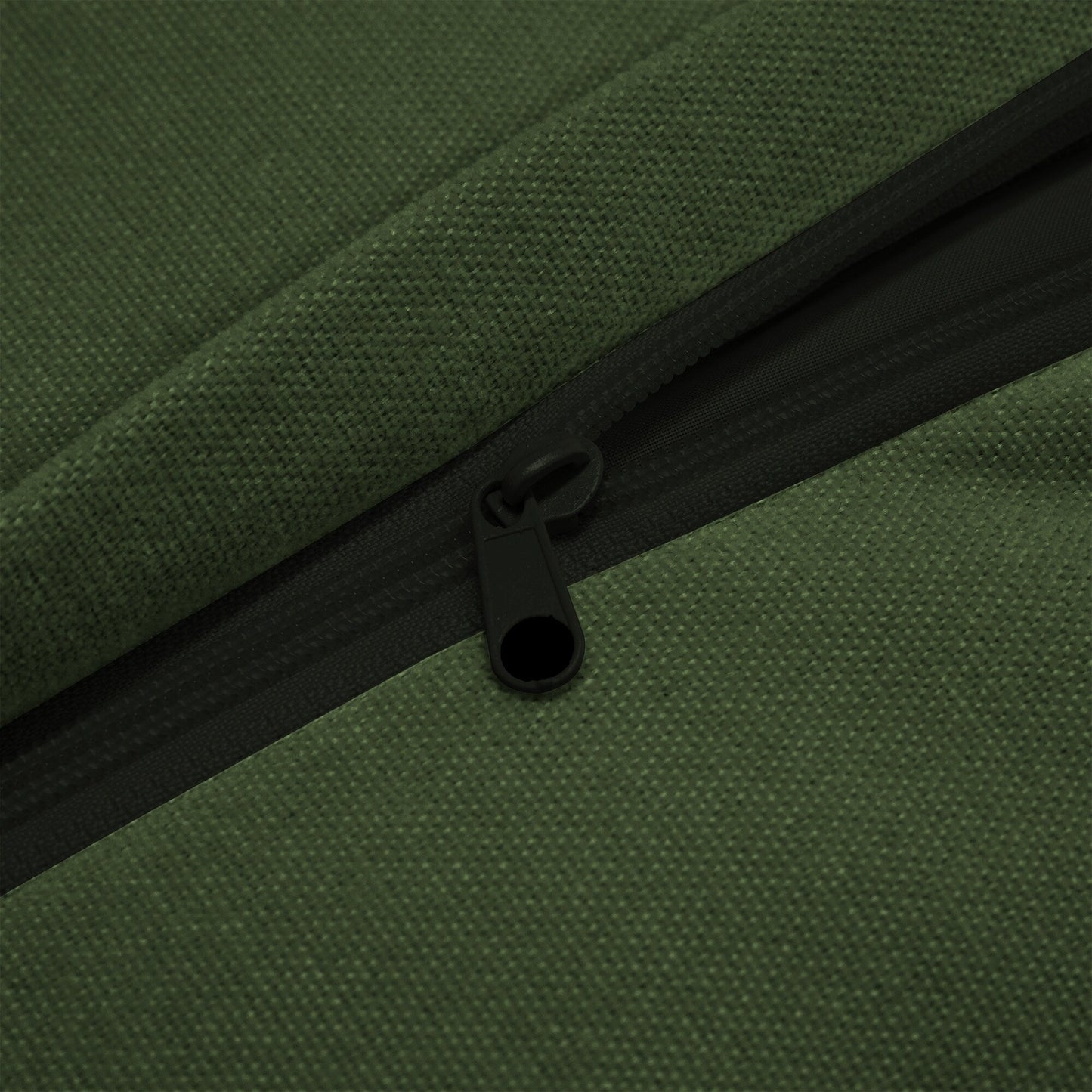 Divano moderno modulare a 3 posti senza braccioli in ciniglia