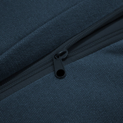 Divano moderno modulare a 3 posti senza braccioli in ciniglia