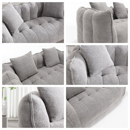 Divano reclinabile moderno in ciniglia con schiuma ad alta resilienza