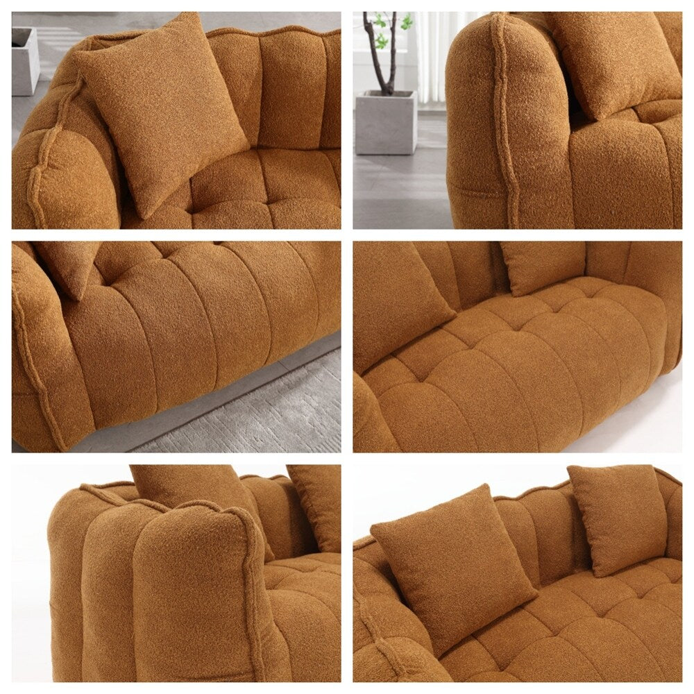 Divano reclinabile moderno in ciniglia con schiuma ad alta resilienza