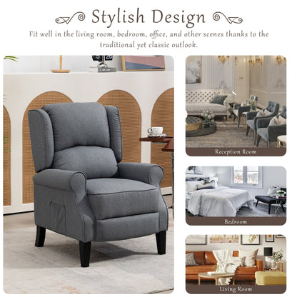 Poltrona reclinabile imbottita moderna e confortevole