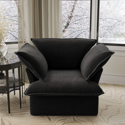 Divano moderno e confortevole, divani componibili minimalisti imbottiti in piuma, fodere per cuscini rimovibili