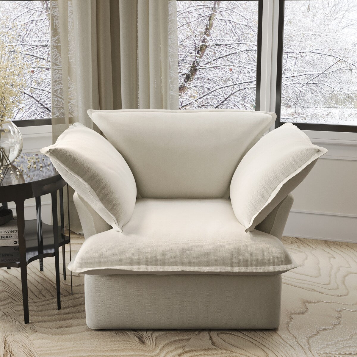 Divano moderno e confortevole, divani componibili minimalisti imbottiti in piuma, fodere per cuscini rimovibili