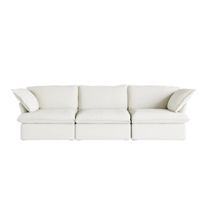 Divano moderno e confortevole, divani componibili minimalisti imbottiti in piuma, fodere per cuscini rimovibili