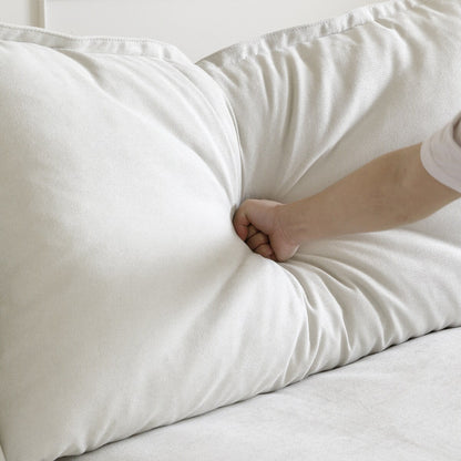 Divano moderno e confortevole, divani componibili minimalisti imbottiti in piuma, fodere per cuscini rimovibili