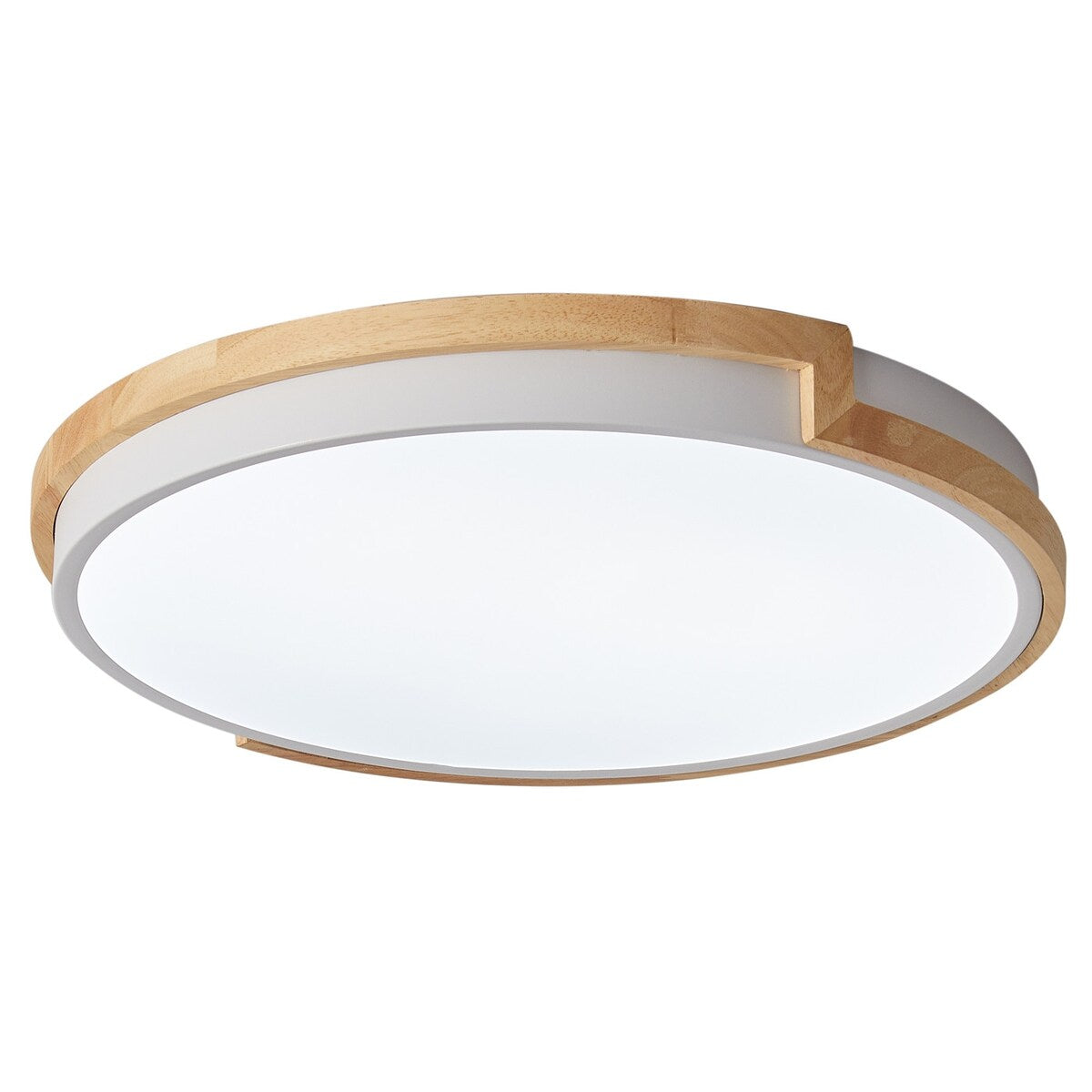 Moderno apparecchio di illuminazione a LED con montaggio a filo sul soffitto, con 1 luce circolare e concisa