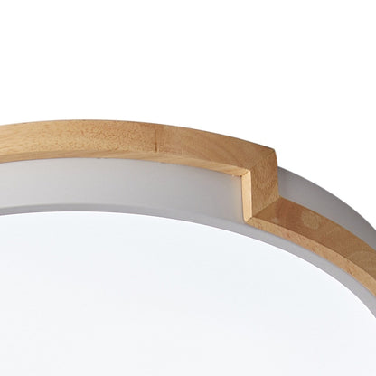 Moderno apparecchio di illuminazione a LED con montaggio a filo sul soffitto, con 1 luce circolare e concisa