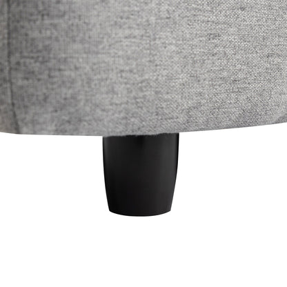 Divano componibile moderno a 4 posti a forma di L, chaise longue reversibile con fodere rimovibili con cerniera per soggiorno