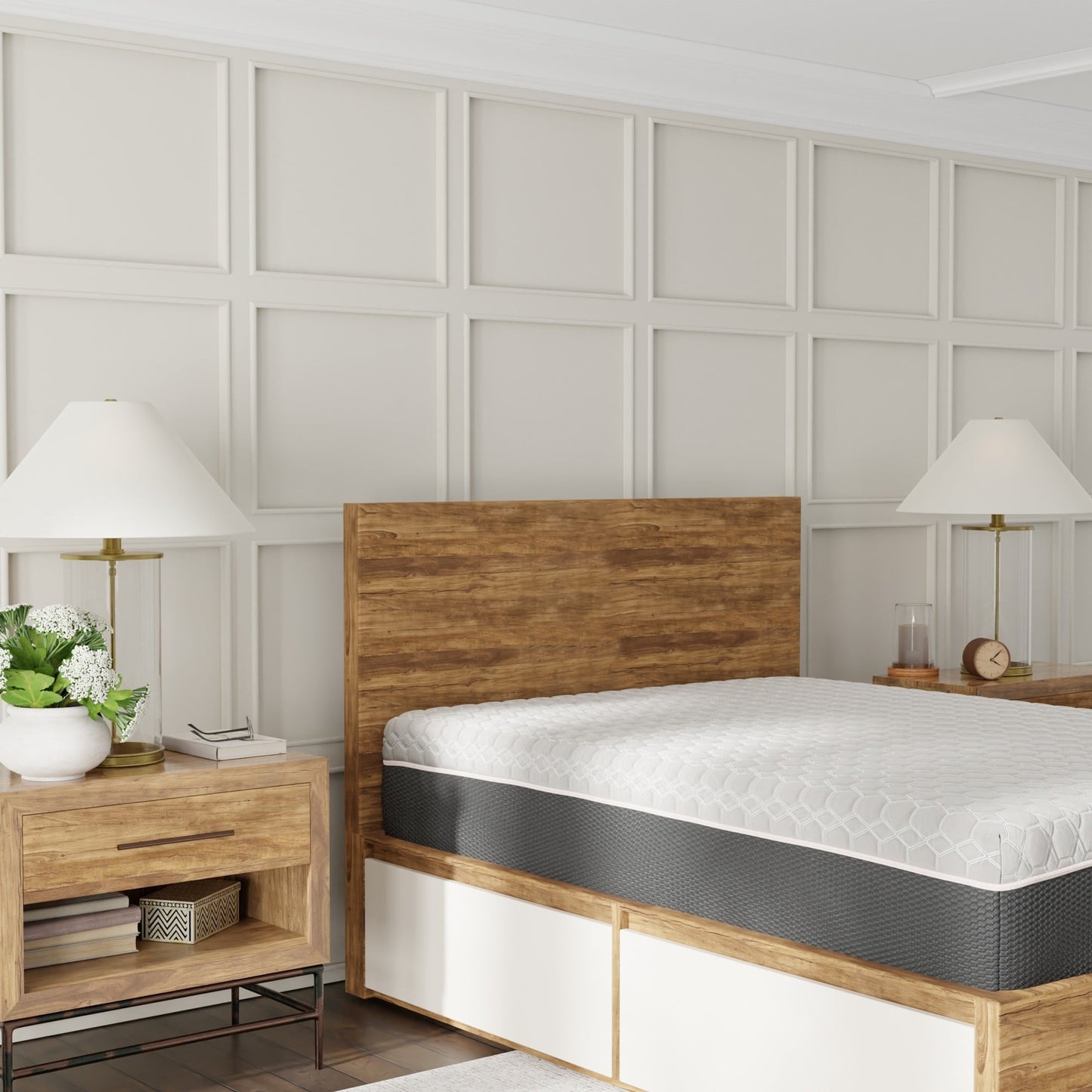 Materasso moderno in memory foam morbido da 12 pollici con infusione di rame