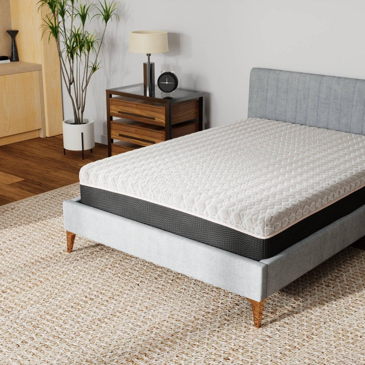Materasso moderno in memory foam morbido da 14 pollici con infusione di rame