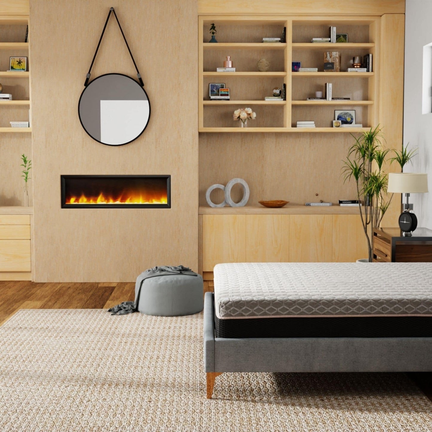 Materasso moderno in memory foam morbido da 14 pollici con infusione di rame