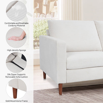 Divano letto futon moderno trasformabile in ciniglia, divano a due posti da 82,68 pollici con bracciolo quadrato per soggiorno