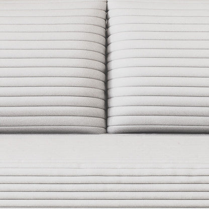 Divano moderno senza struttura rivestito in tessuto di velluto a coste, per soggiorno, studio o sala di intrattenimento.