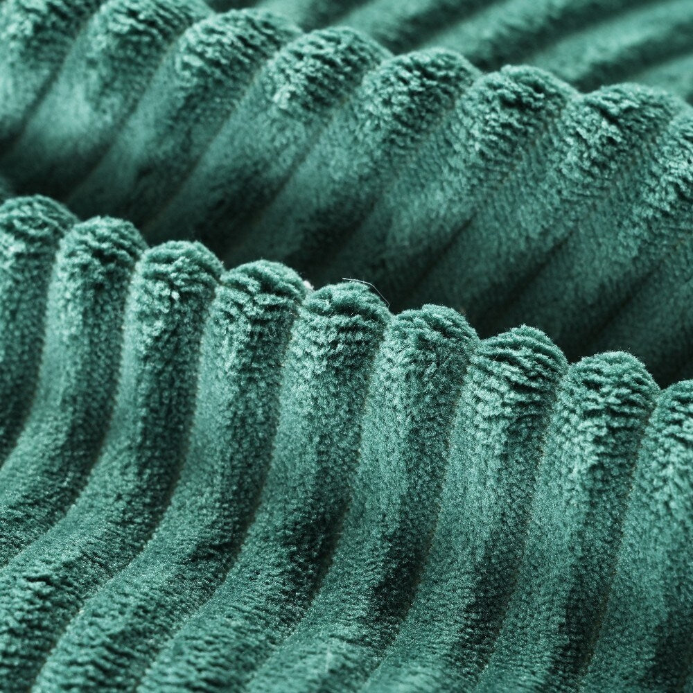 Divano letto matrimoniale moderno in velluto a coste con 2 cuscini per soggiorno