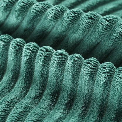 Divano letto matrimoniale moderno in velluto a coste con 2 cuscini per soggiorno