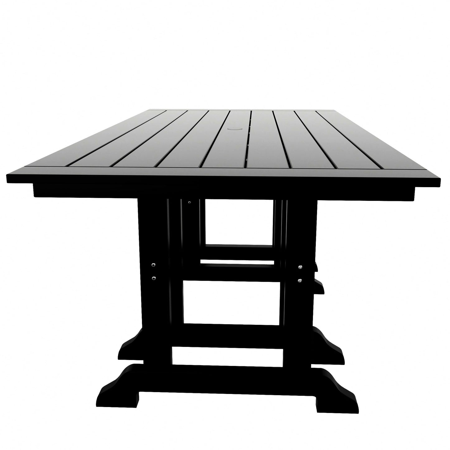 Set da pranzo da esterno ecologico per tutte le stagioni, rettangolare, Polytrends Shoreside, 7 pezzi