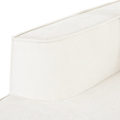 Divano componibile moderno curvo in ciniglia, divano modulare a L con 2 cuscini per soggiorno e studio