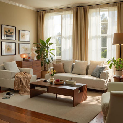 Divano moderno con seduta profonda, cuscini, gambe alte, comodo divano da soggiorno, divano da appartamento