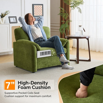 Poltrona moderna con orecchie di elefante, divano decorativo, seduta comoda per soggiorno e camera da letto