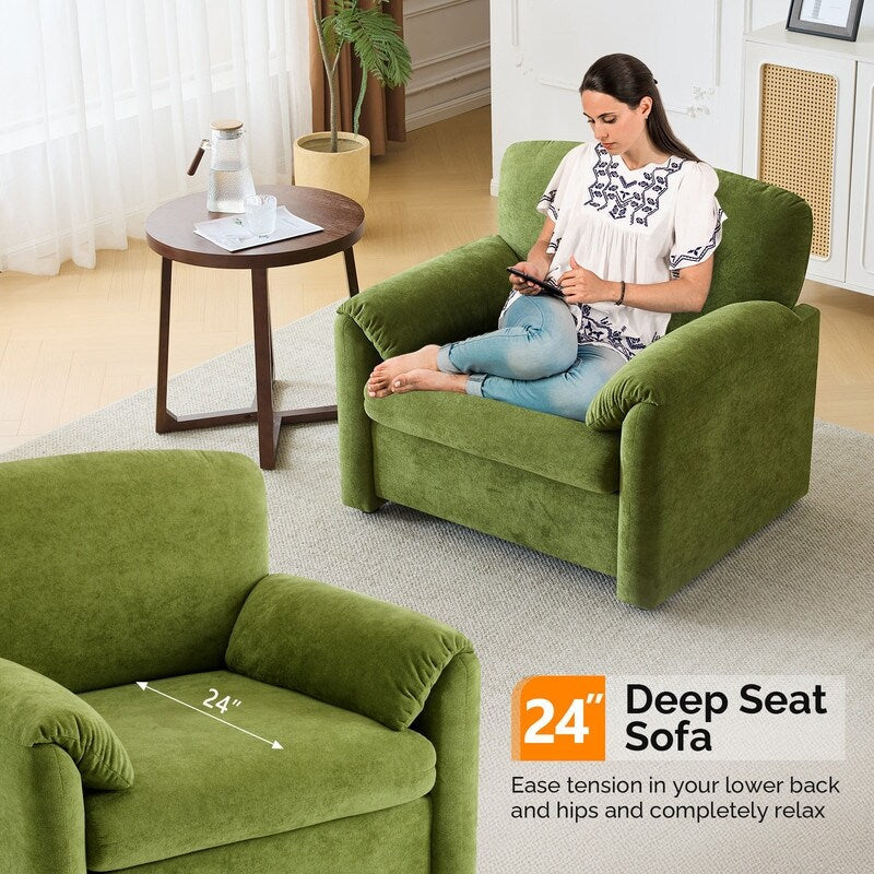 Poltrona moderna con orecchie di elefante, divano decorativo, seduta comoda per soggiorno e camera da letto