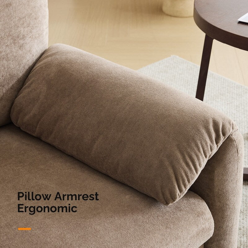 Poltrona moderna con orecchie di elefante, divano decorativo, seduta comoda per soggiorno e camera da letto