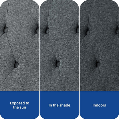 Poltrona reclinabile moderna in tessuto con schienale a spinta
