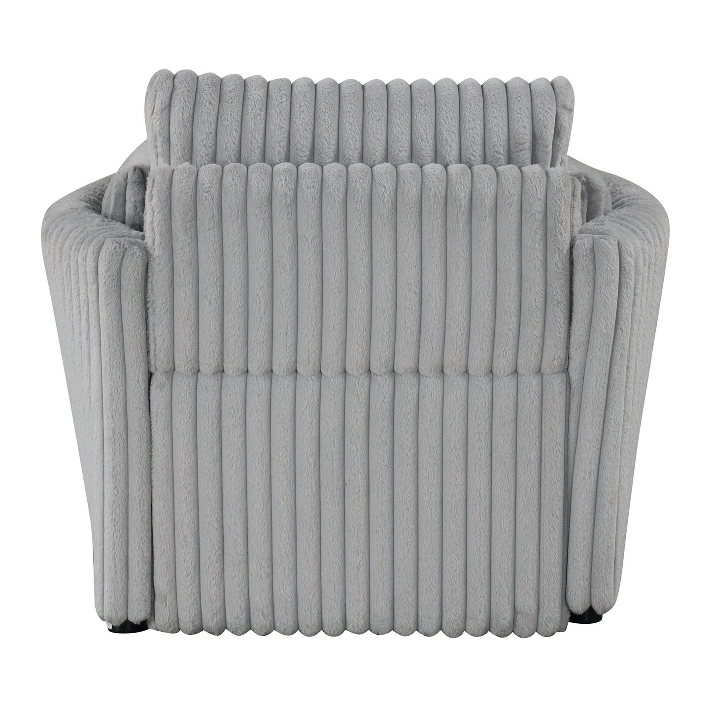 Divano letto singolo moderno in tessuto con USB e 2 cuscini