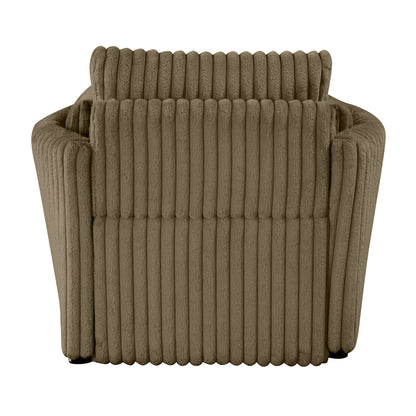 Divano letto singolo moderno in tessuto con USB e 2 cuscini