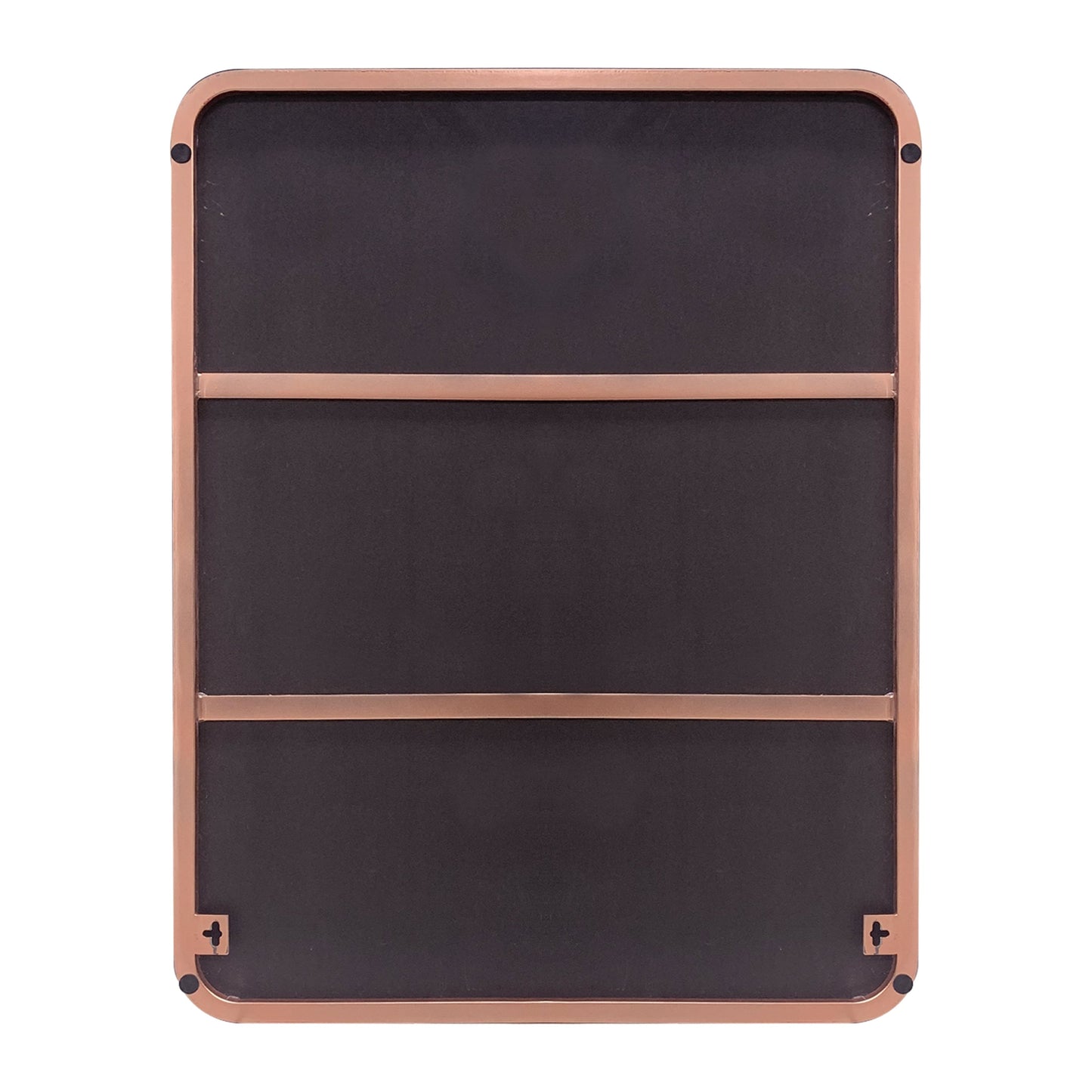 Specchio da parete, specchio da toeletta, specchio da bagno con angolo arrotondato (1 pezzo)