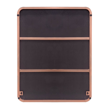 Specchio da parete, specchio da toeletta, specchio da bagno con angolo arrotondato (1 pezzo)