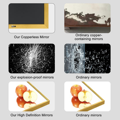 Specchio da terra moderno a figura intera, specchio indipendente