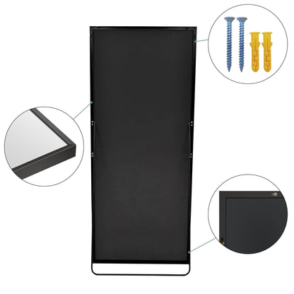 Specchio da terra moderno a figura intera, specchio indipendente