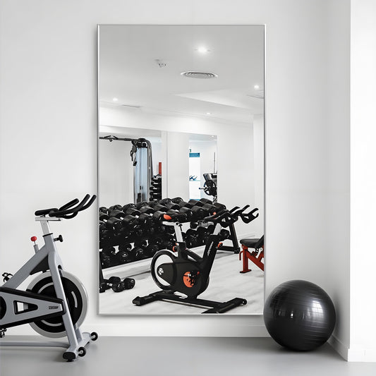 Specchio da terra moderno a figura intera, specchio indipendente