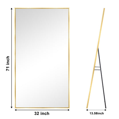 Specchio da terra moderno a figura intera, specchio indipendente