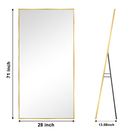 Specchio da terra moderno a figura intera, specchio indipendente
