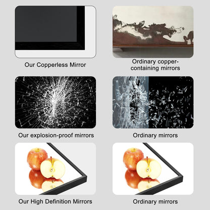 Specchio da terra moderno a figura intera, specchio indipendente