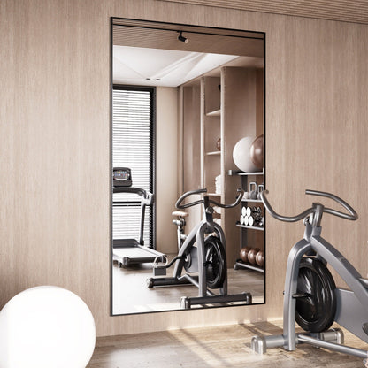 Specchio da terra moderno a figura intera, specchio indipendente