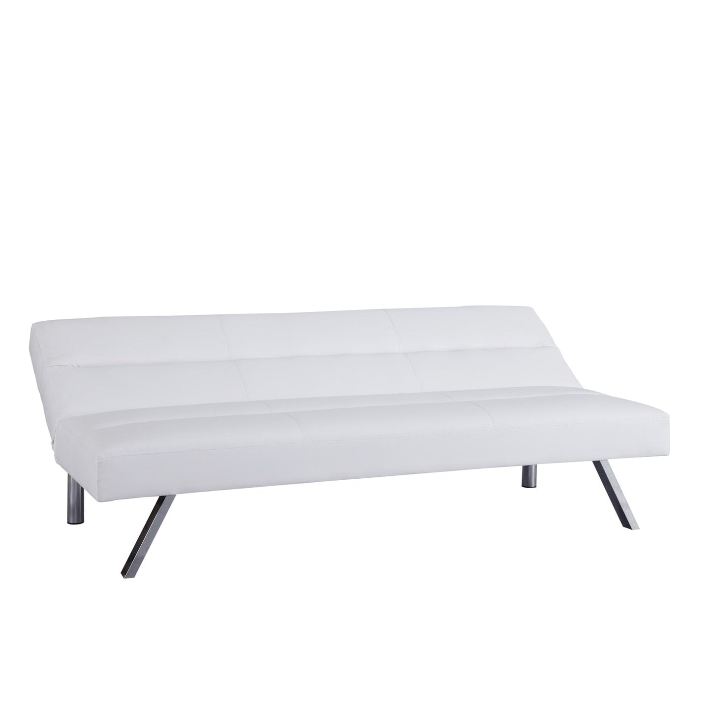Divano letto futon moderno, divano futon convertibile, divano letto in lino con schienale diviso per soggiorno