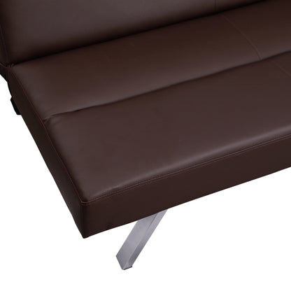 Divano letto futon moderno, divano futon convertibile, divano letto in lino con schienale diviso per soggiorno