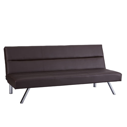 Divano letto futon moderno, divano futon convertibile, divano letto in lino con schienale diviso per soggiorno