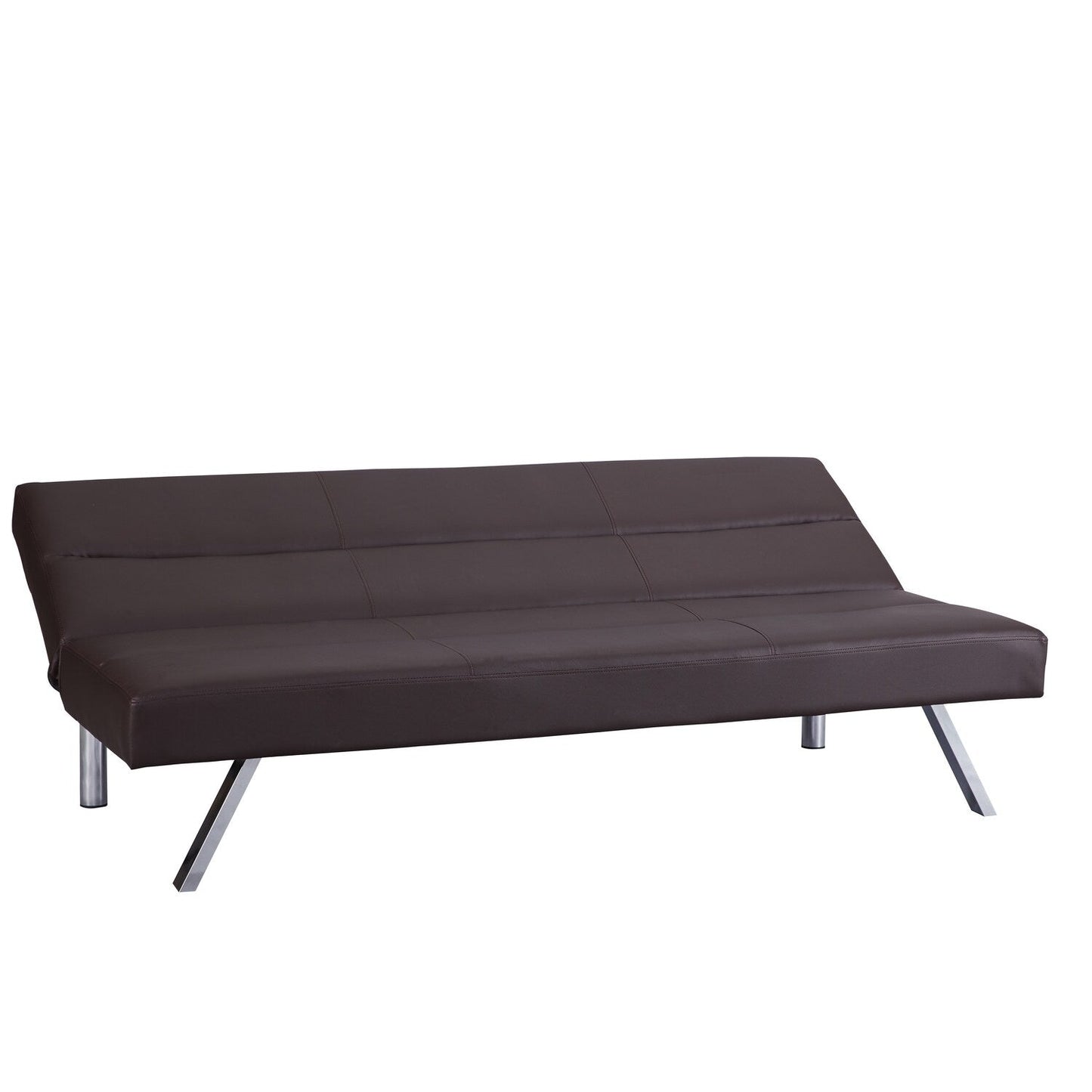 Divano letto futon moderno, divano futon convertibile, divano letto in lino con schienale diviso per soggiorno