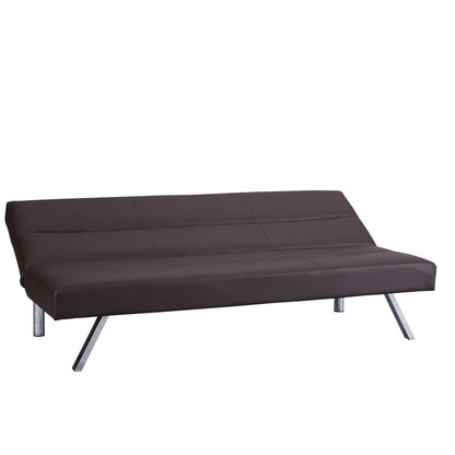 Divano letto futon moderno, divano futon convertibile, divano letto in lino con schienale diviso per soggiorno