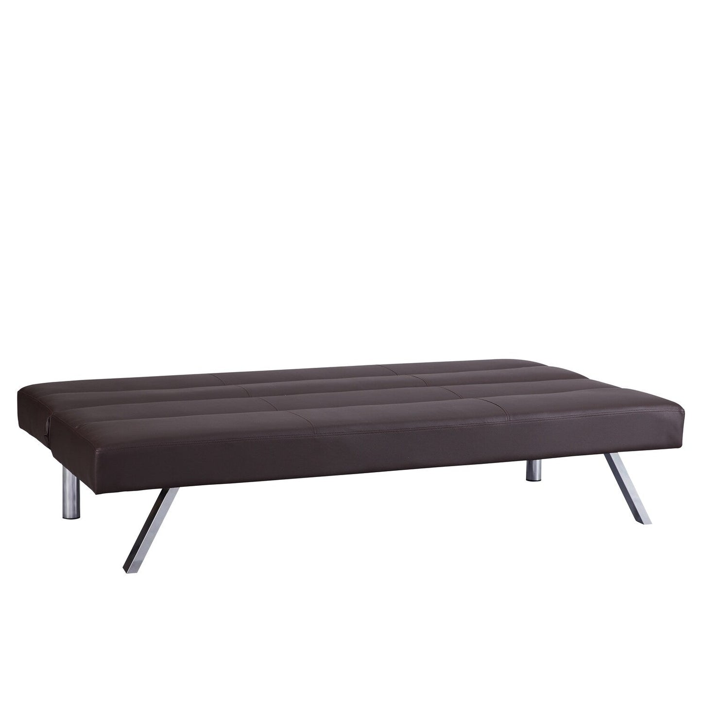 Divano letto futon moderno, divano futon convertibile, divano letto in lino con schienale diviso per soggiorno