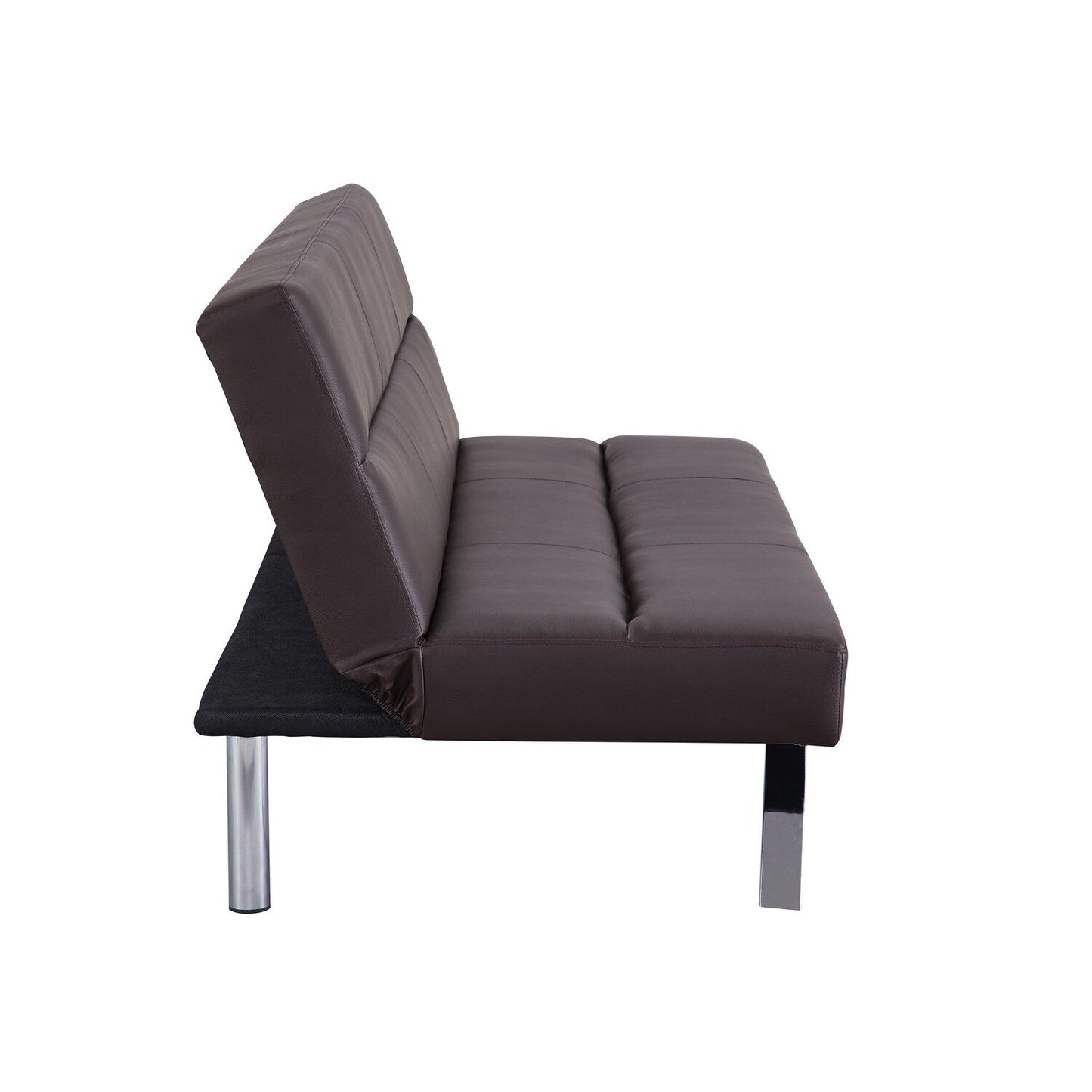 Divano letto futon moderno, divano futon convertibile, divano letto in lino con schienale diviso per soggiorno