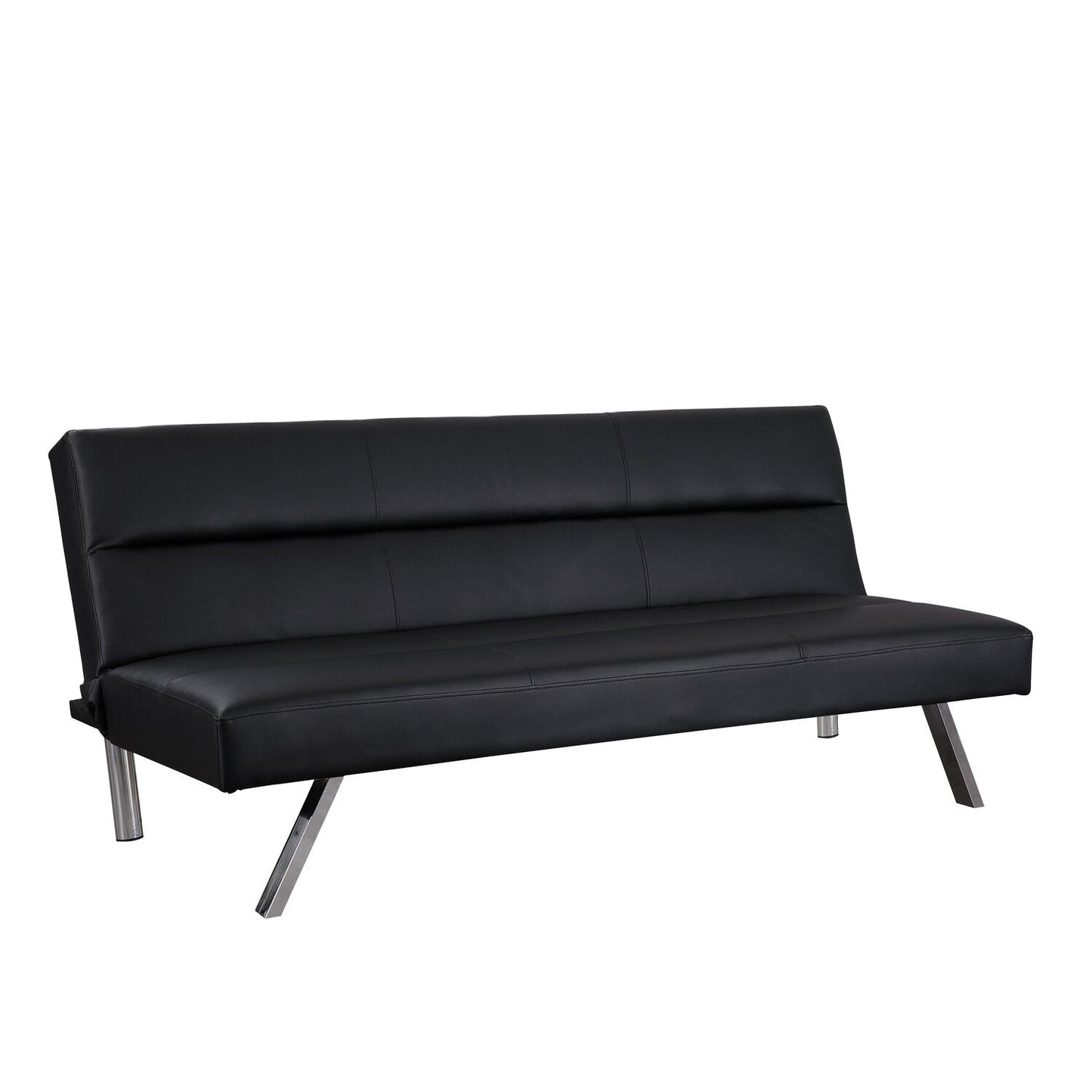 Divano letto futon moderno, divano futon convertibile, divano letto in lino con schienale diviso per soggiorno