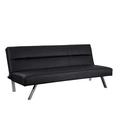 Divano letto futon moderno, divano futon convertibile, divano letto in lino con schienale diviso per soggiorno