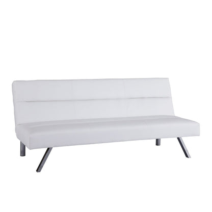Divano letto futon moderno, divano futon convertibile, divano letto in lino con schienale diviso per soggiorno