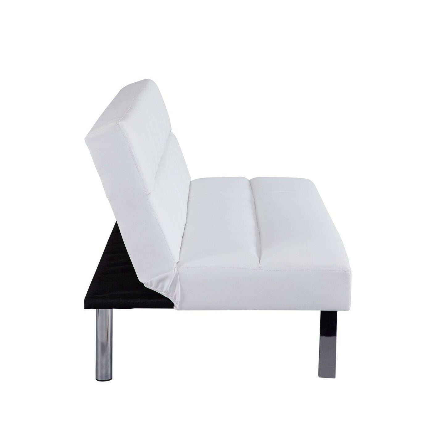 Divano letto futon moderno, divano futon convertibile, divano letto in lino con schienale diviso per soggiorno