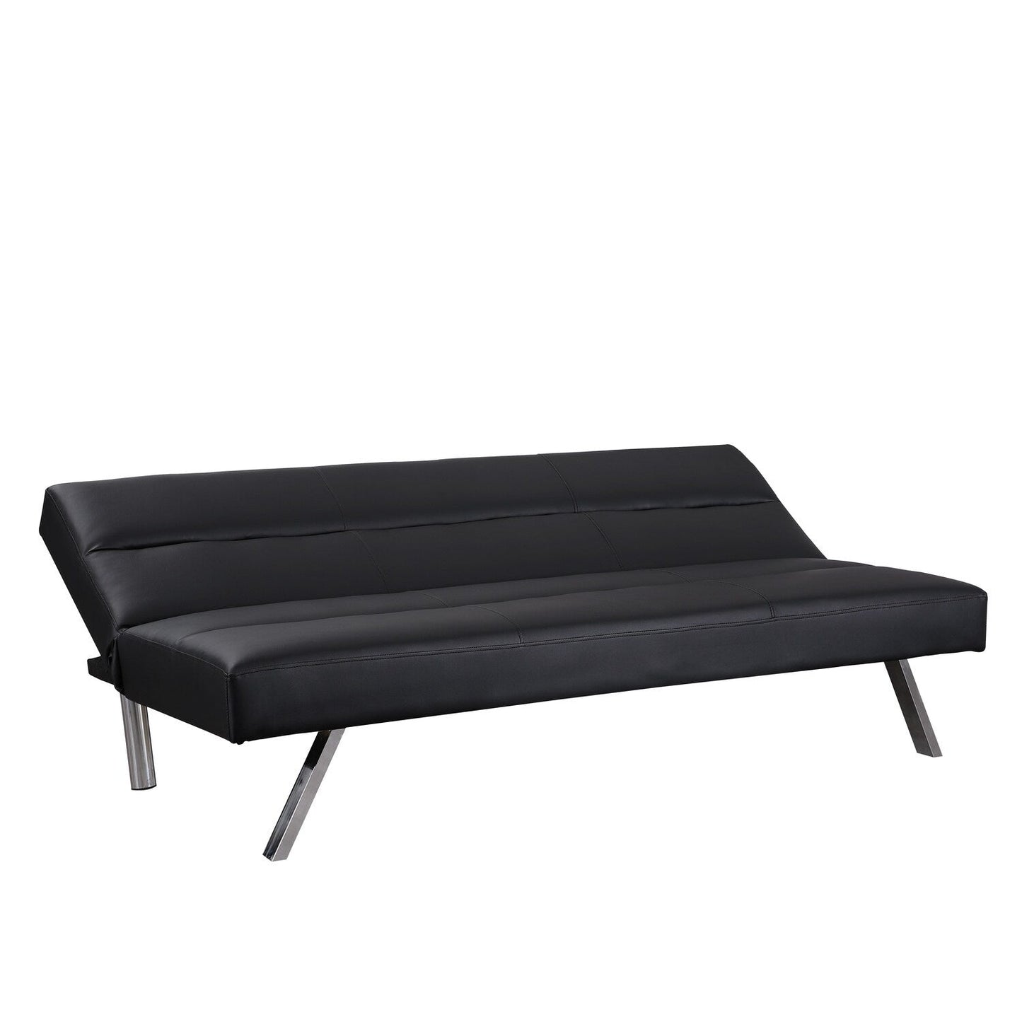 Divano letto futon moderno, divano futon convertibile, divano letto in lino con schienale diviso per soggiorno