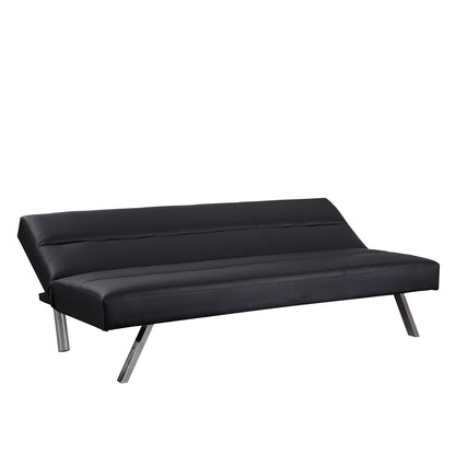 Divano letto futon moderno, divano futon convertibile, divano letto in lino con schienale diviso per soggiorno